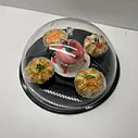 cake plate with dome